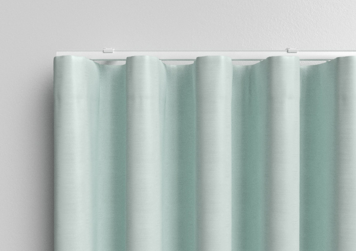 Akoya Faux Silk, Lustre Ice Blue - Made to Measure Curtains - Image 13